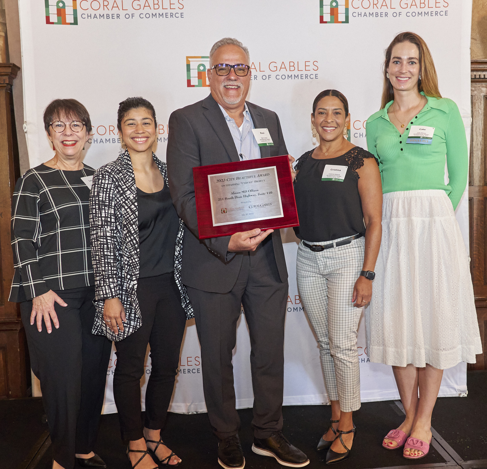 staff with award