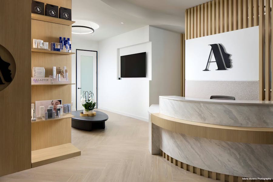 a check-in desk