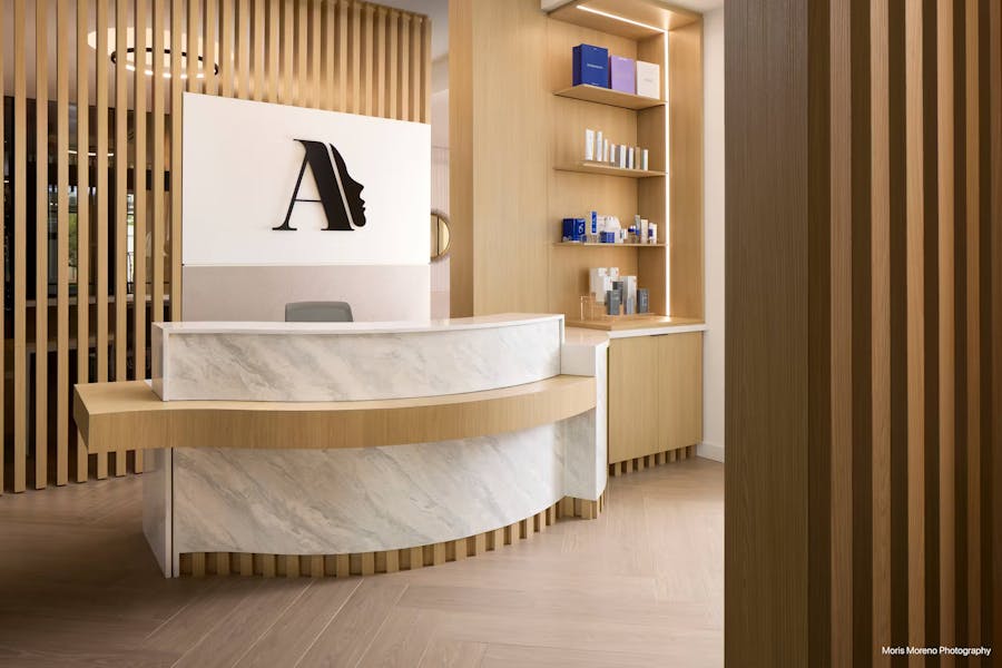 a check-in desk