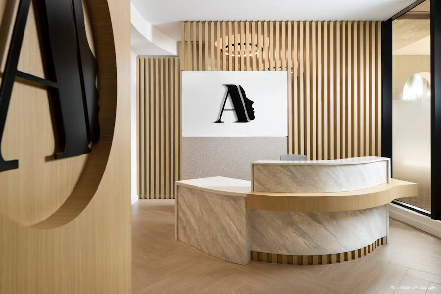 a check-in desk