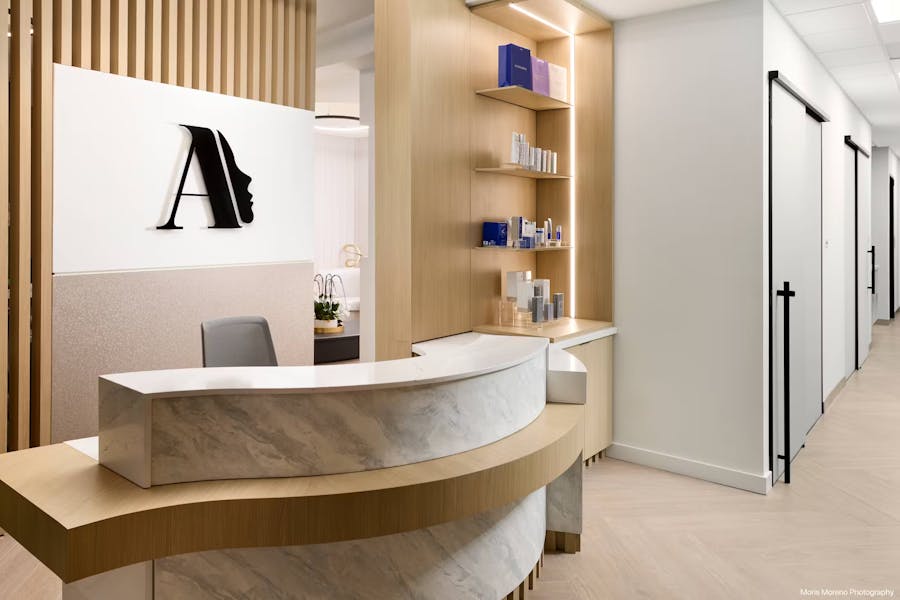 A front desk