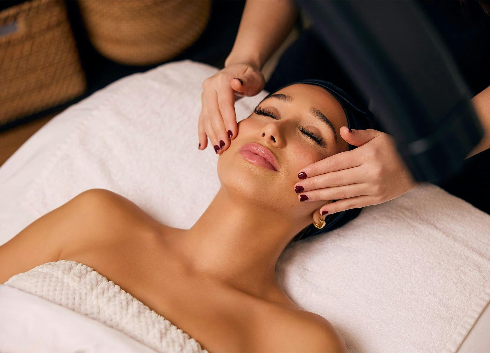 Woman during treatment