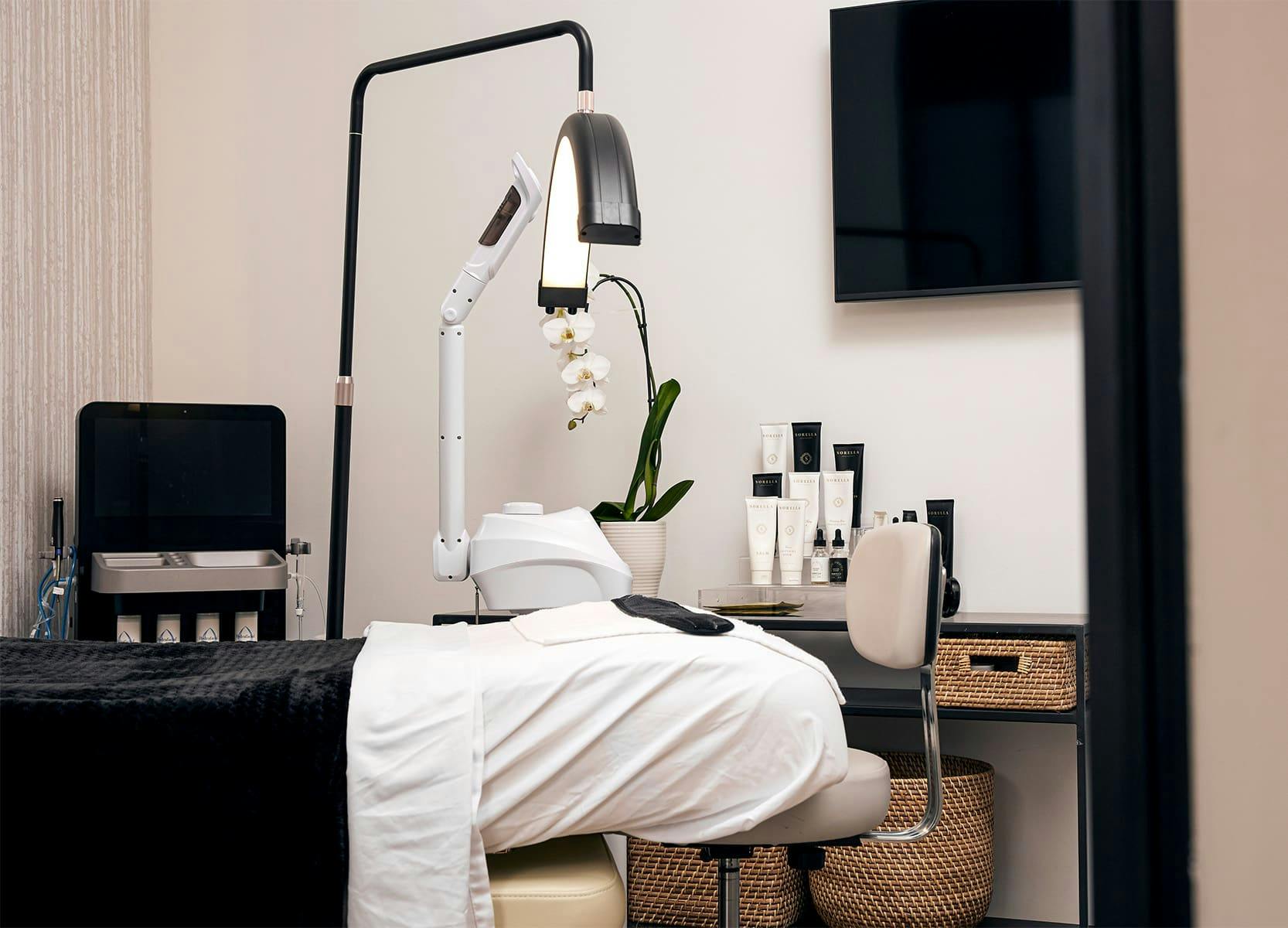 a treatment bed