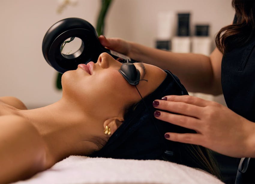 Woman during treatment
