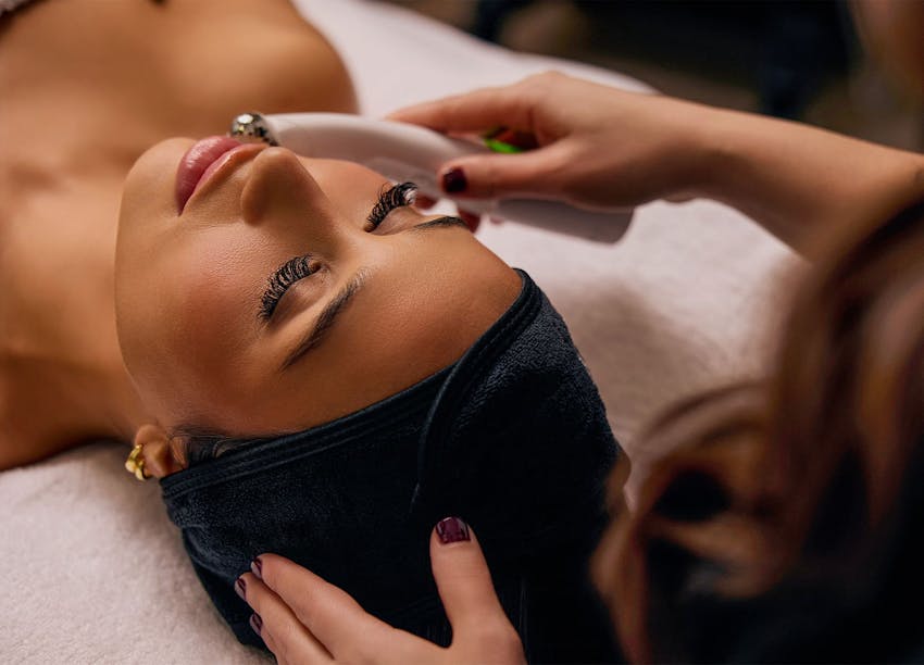 Woman during treatment