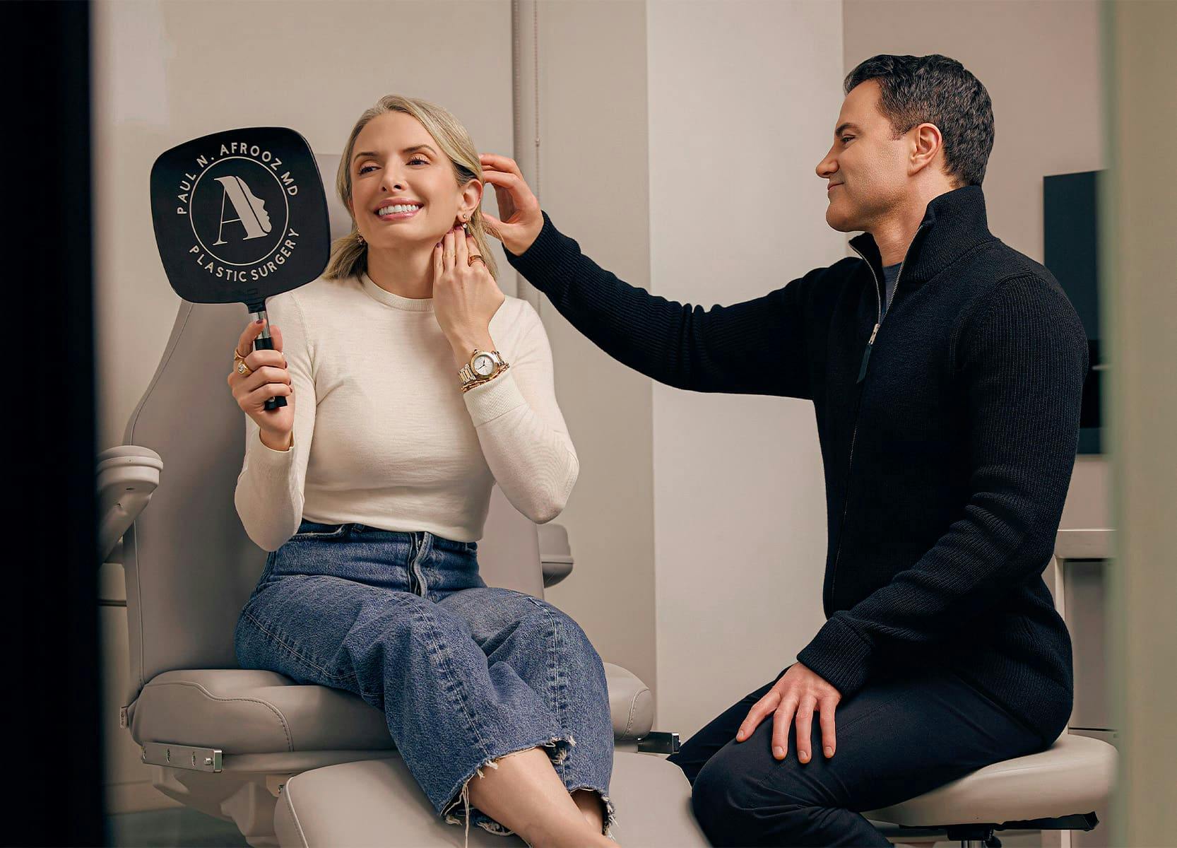Woman and doctor during consultation