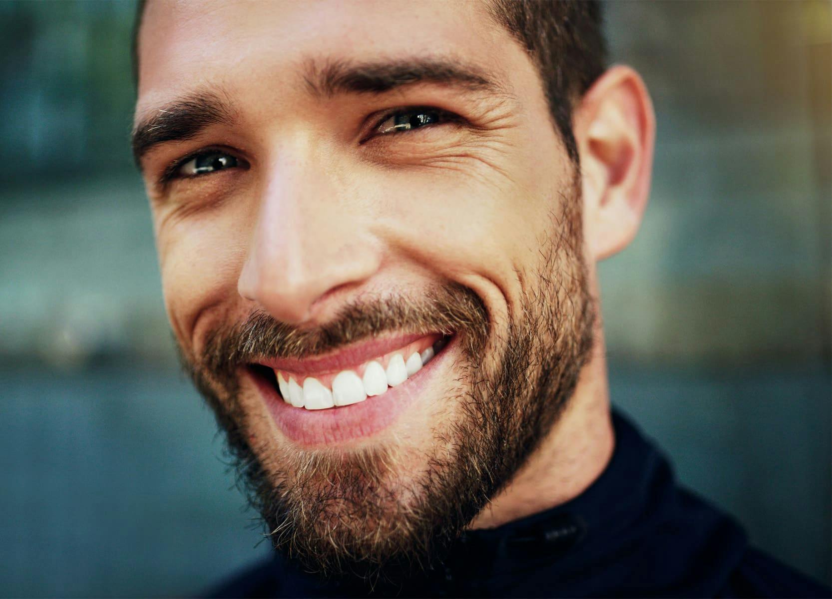 Man smiling