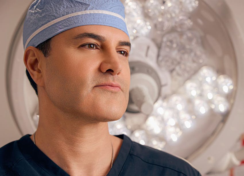 Dr. Afrooz in the OR