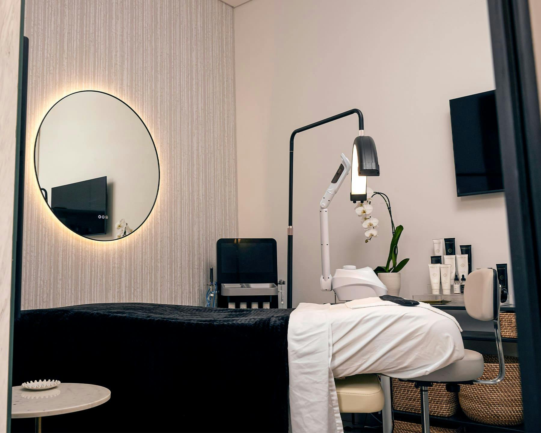 a treatment bed
