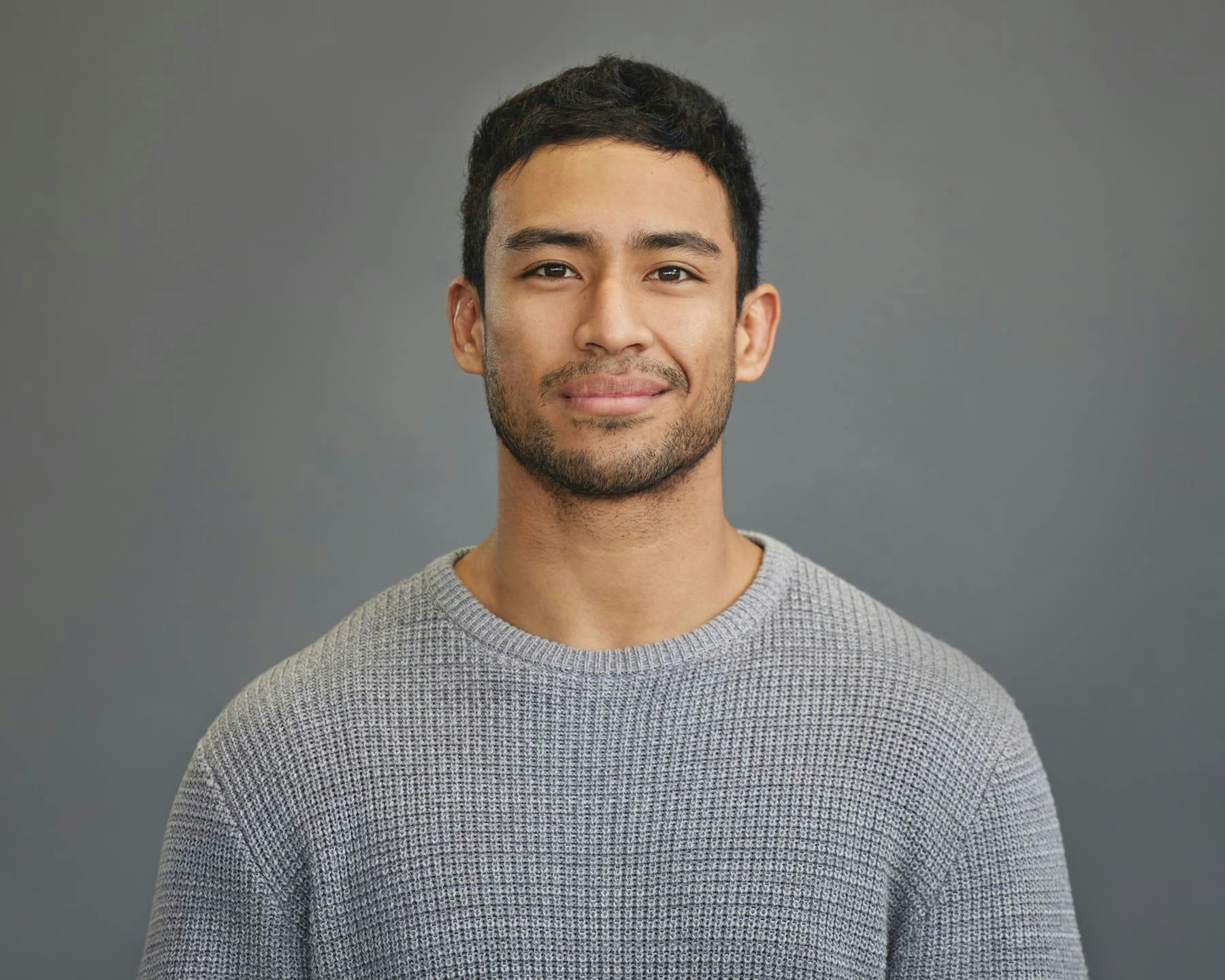Man smiling
