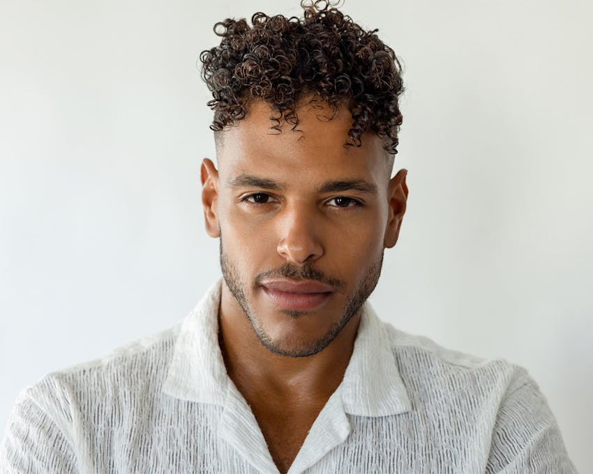 Man in white shirt