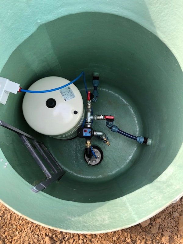 Podłączenie studni głębinowej w Godziszewie