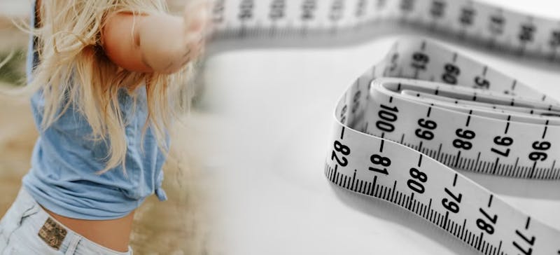 woman and measuring tape