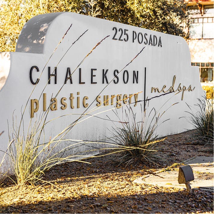 Chalekson Plastic Surgery + Medspa sign