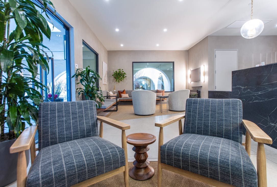 Chalekson Plastic Surgery + Medspa waiting room