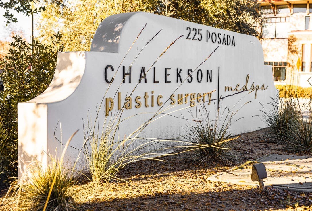 Chalekson Plastic Surgery + Medspa sign