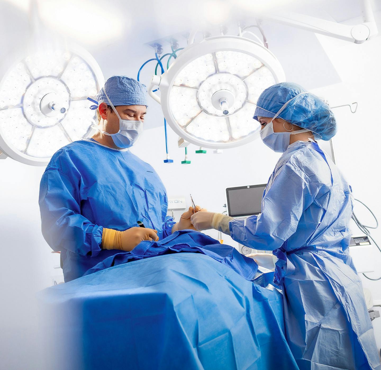 Doctors in surgery