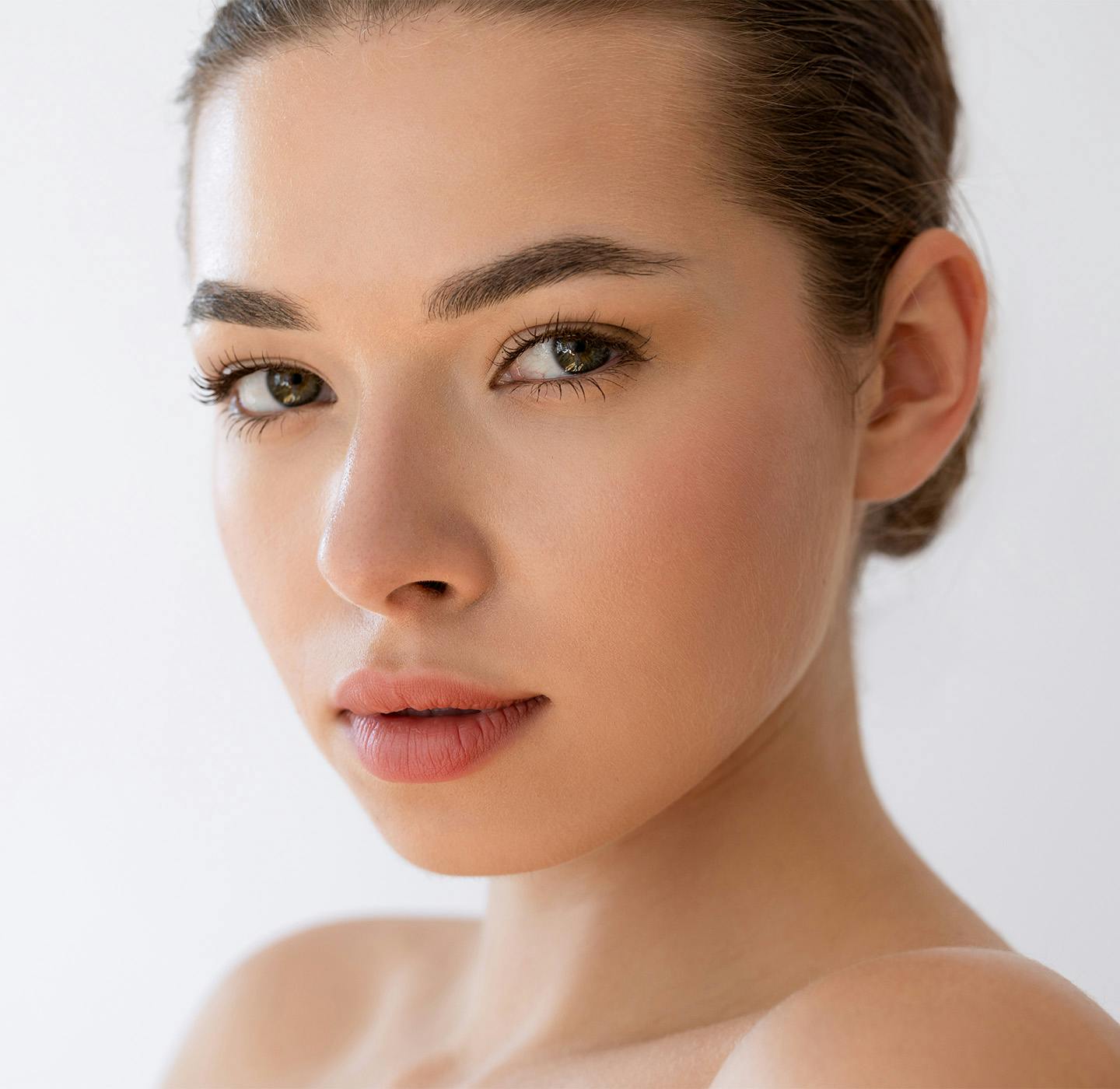 woman looking into the camera