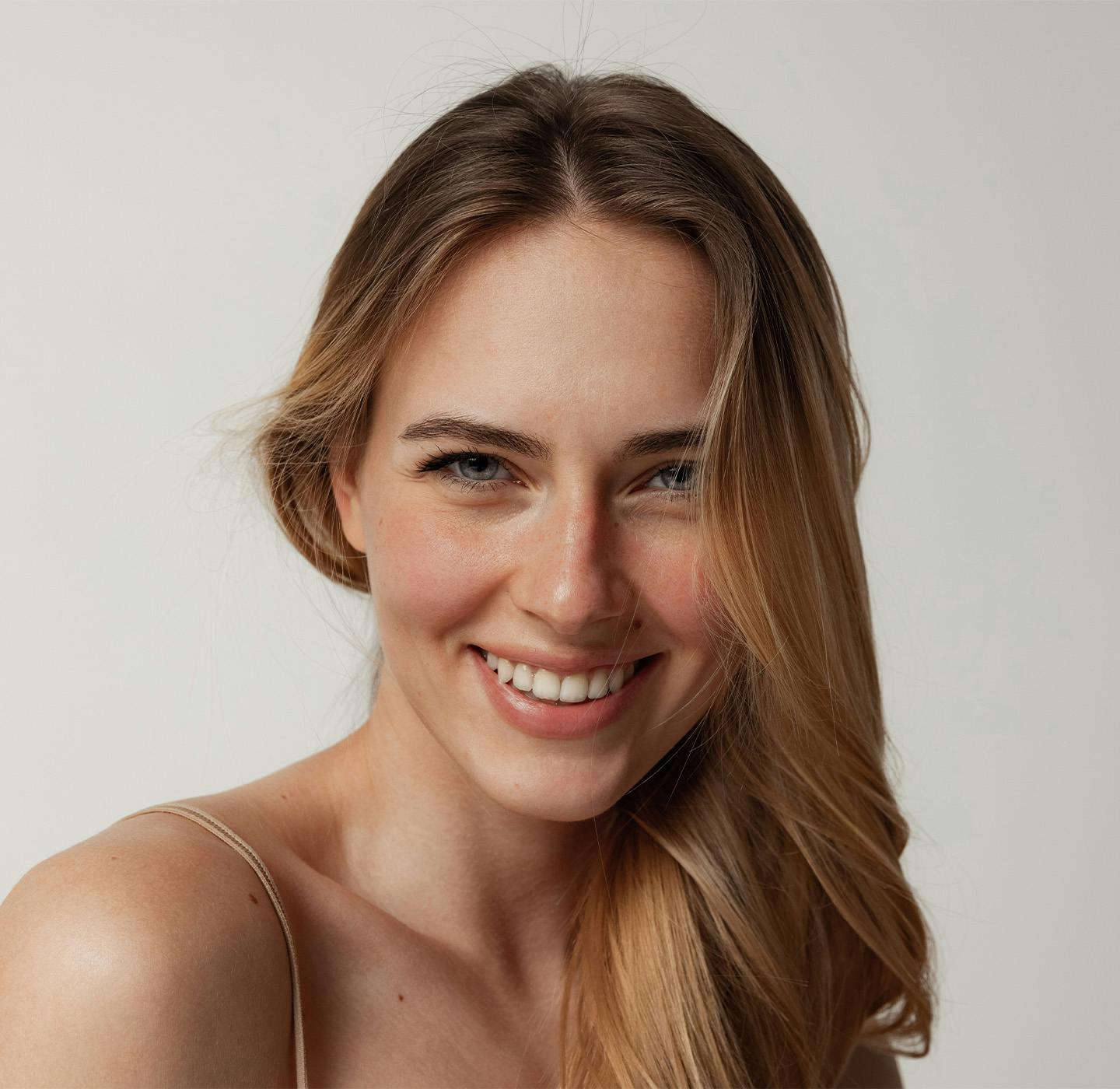 woman smiling