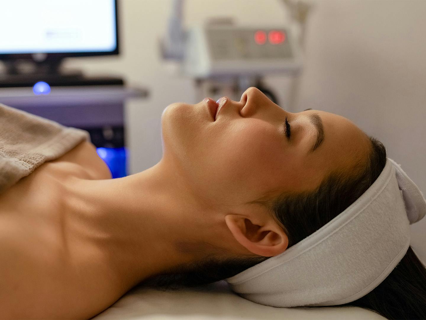 woman laying on a procedure table