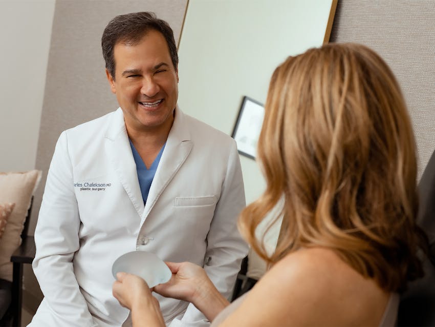 Doctor talking to patient