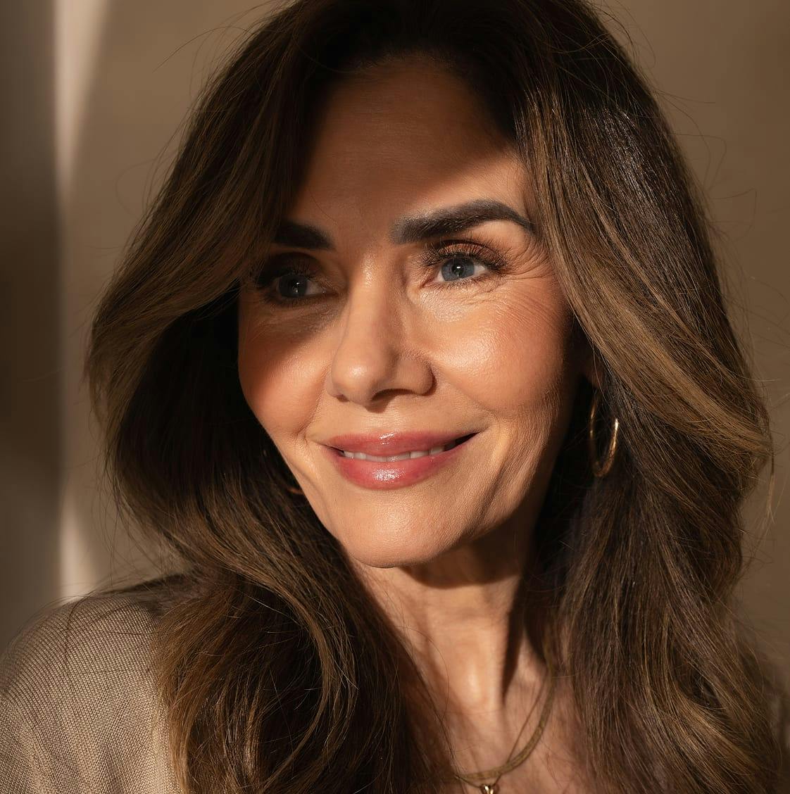 woman smiling