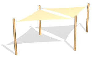 2 Solsegel 3,6x3,6x3,6 (LEK36) - bild 1