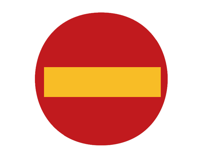 C1 - Förbud mot infart med fordon