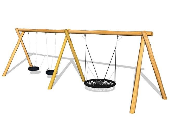 Fabo med 1st Ø120 fågelbogunga + 2st däckgungor (LEK3652)