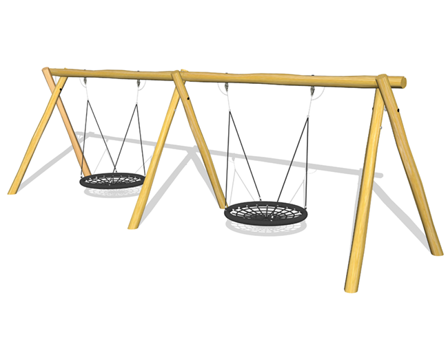 Fabo med 2st Ø120 fågelbogungor (LEK3649)