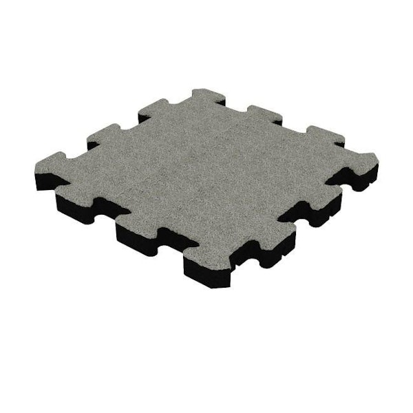 Gummiplatta Lek Fallhöjd 1,5 m Pussel