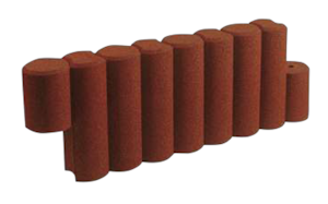 Kantstöd/sarg i gummipallisad - bild 1