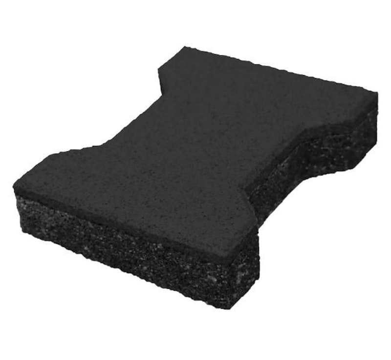 Plattor i gummigranulat