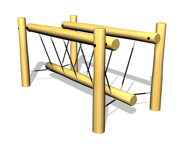 Hängbro med stolpe (LEK3553)