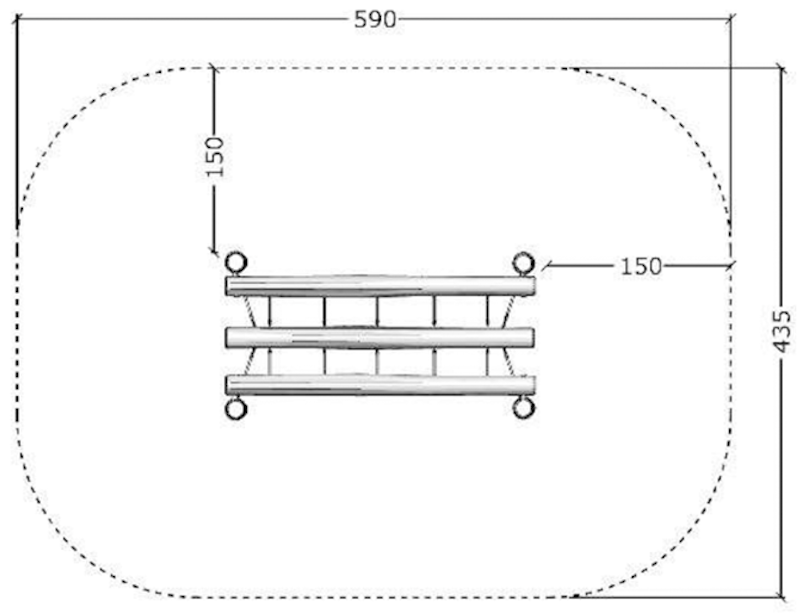 Hängbro med stolpe (LEK3553) - bild 2
