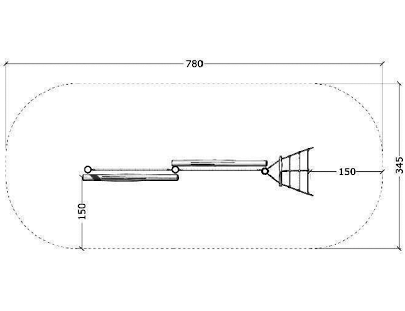 Lutande bom med nät 23 - bild 2