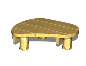 Sandlekbord Robinia SMALL - bild 1