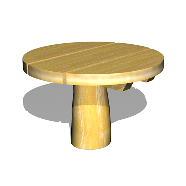 Sandlekbord Robinia Ø60cm (YLEK31968)
