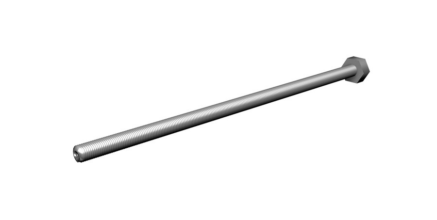 Gängstång M16 med svetsad bult