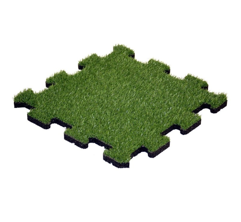 Gummiplatta Balkong Pussel Gräs 22