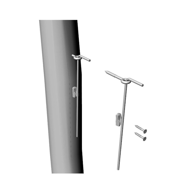 Monteringssats Fyrkantigt solsegel 4pcs