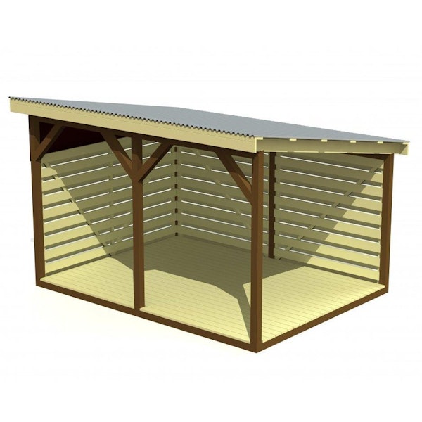 Shelter 3x4 m golv