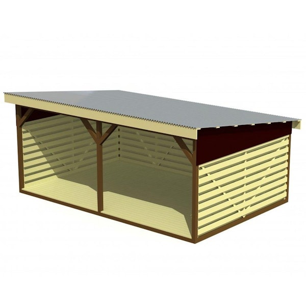 Shelter 4x6 m golv + vägg