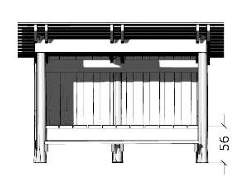 Vindskydd m bänkar - bild 5