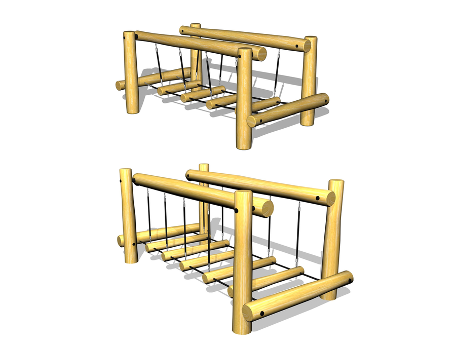Hängbro med bommar - två storlekar (YLEK31946)
