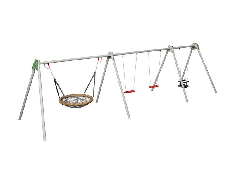 Birk Explore m fågelbo + 3 valfria gungor - bild 1