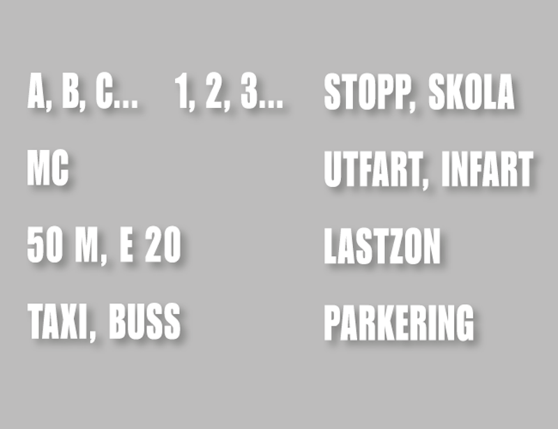 Bokstäver och Siffror