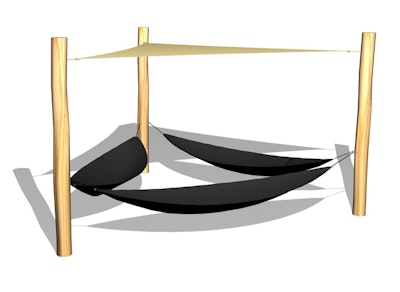 Hängmattor med solsegel