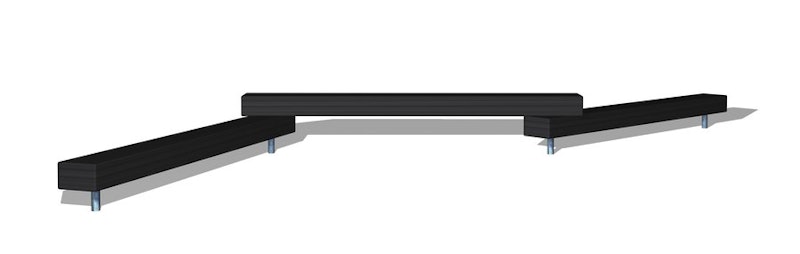 Lärksliper med stålben x3