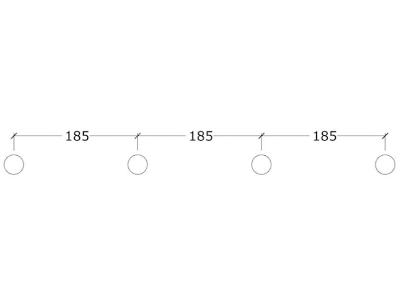 Balansbom (rak) x3 - bild 3
